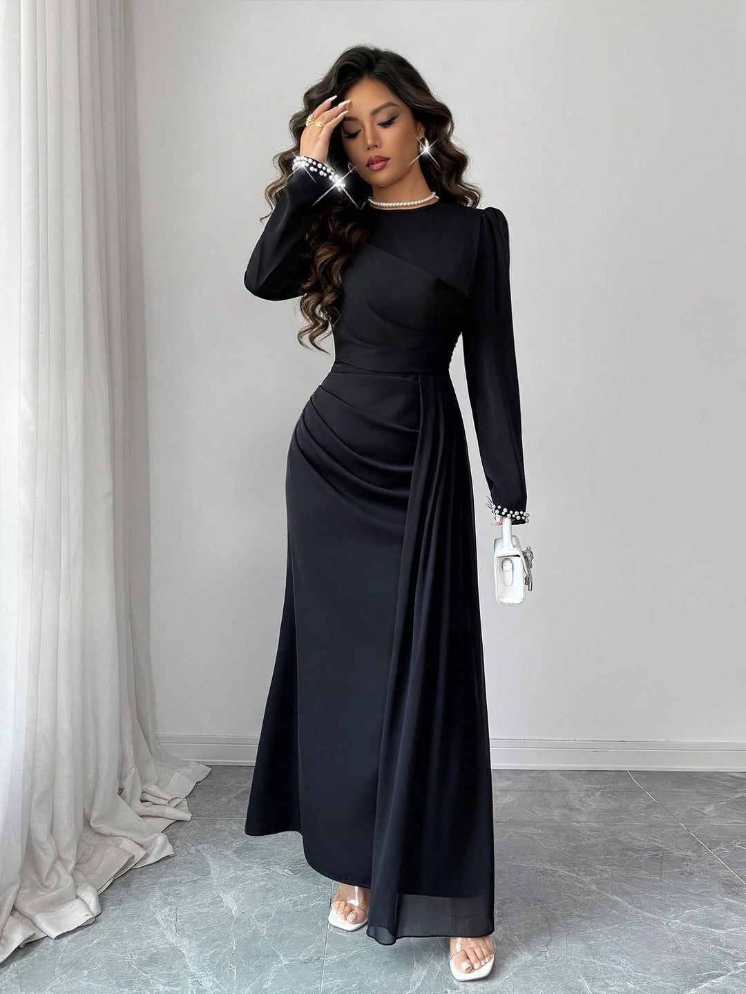 Rochie maxi SHEIN, negru