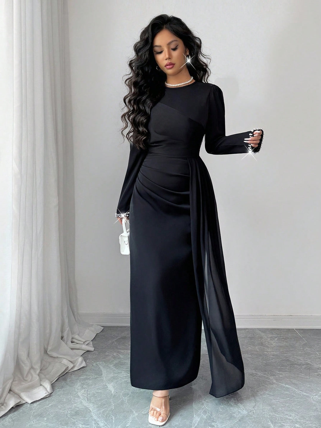 Rochie maxi SHEIN, negru