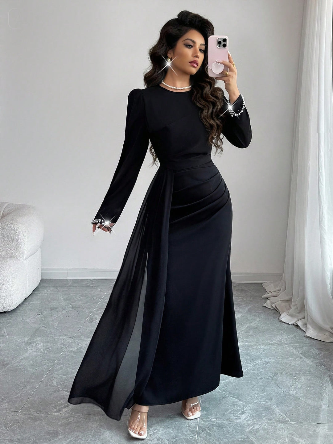 Rochie maxi SHEIN, negru