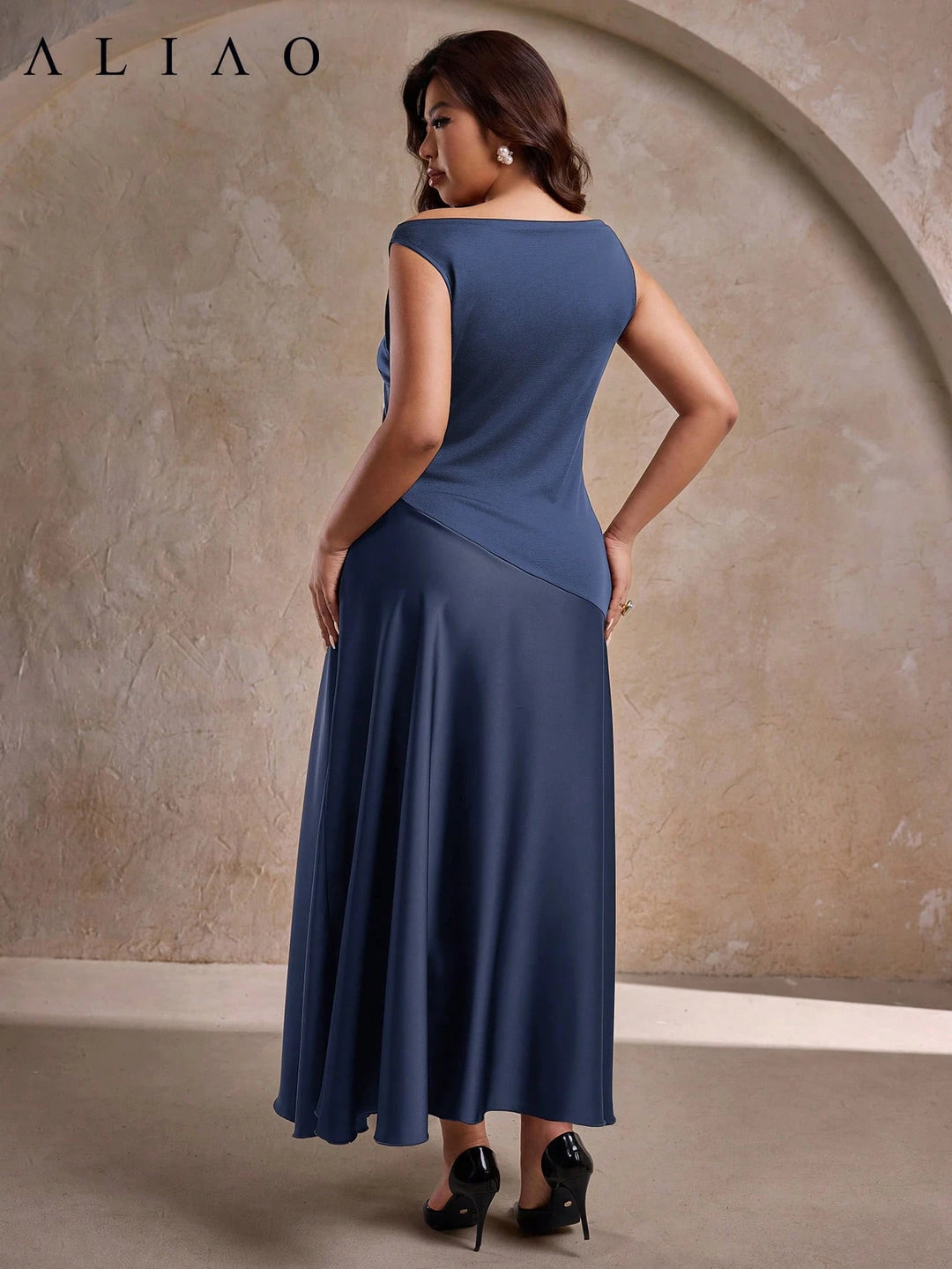 Rochie maxi SHEIN, albastru