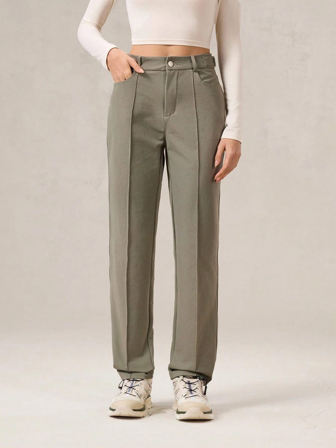 Pantaloni SHEIN, kaki