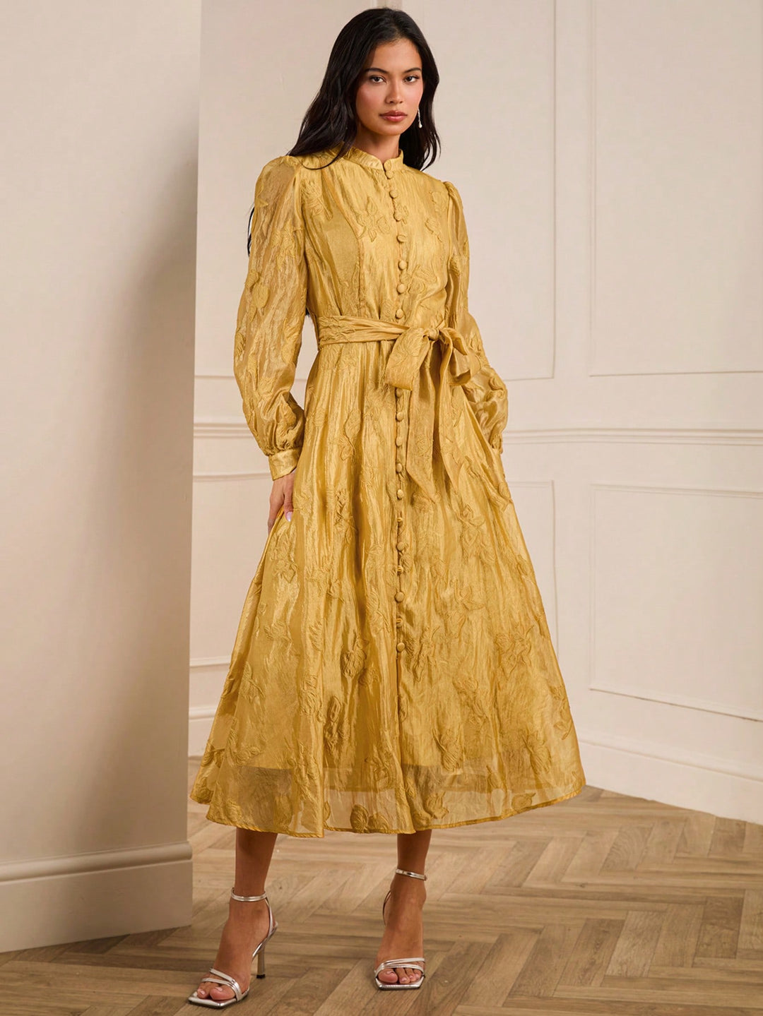 Rochie maxi SHEIN, galben