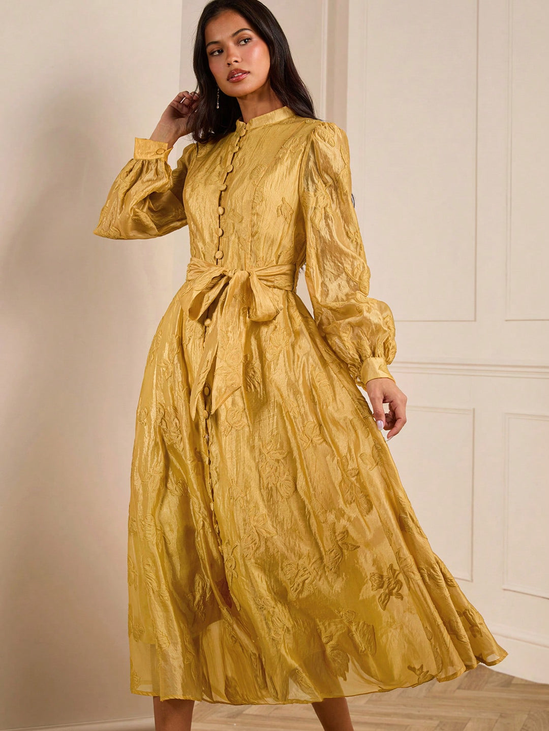 Rochie maxi SHEIN, galben