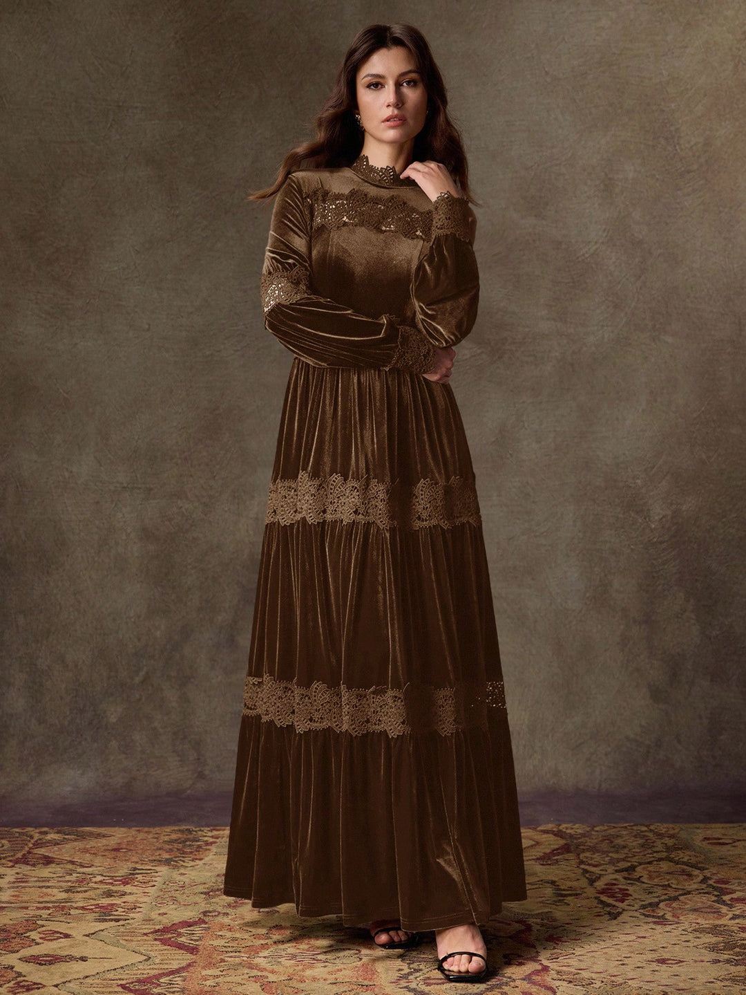 Rochie maxi SHEIN, maro