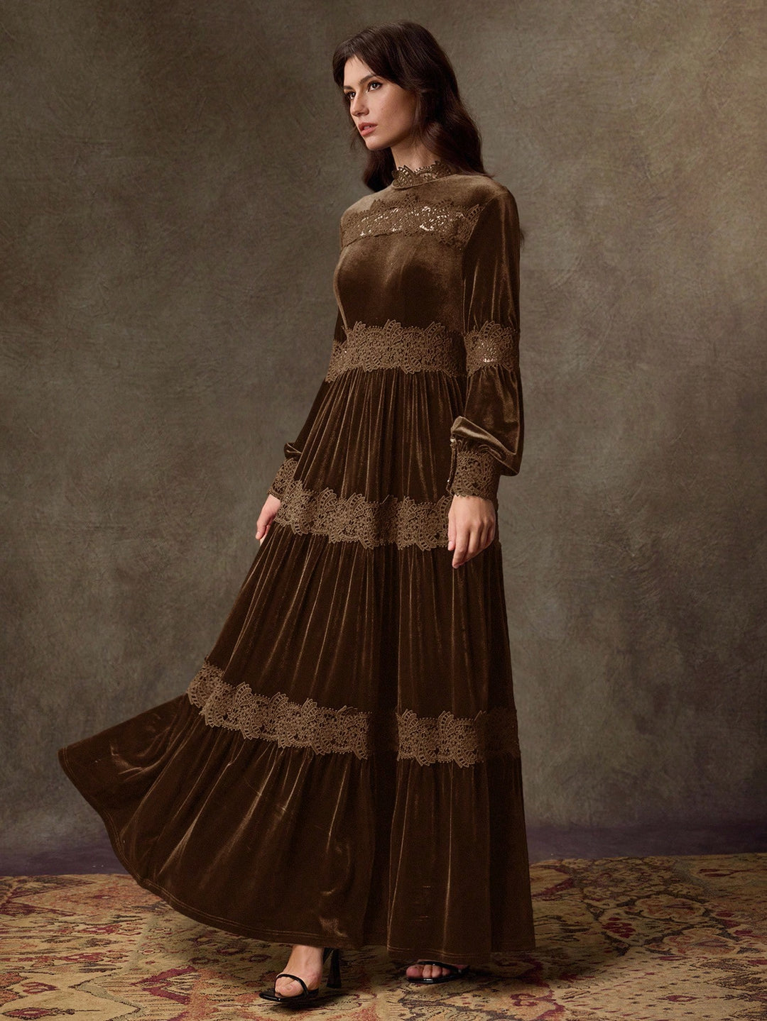Rochie maxi SHEIN, maro