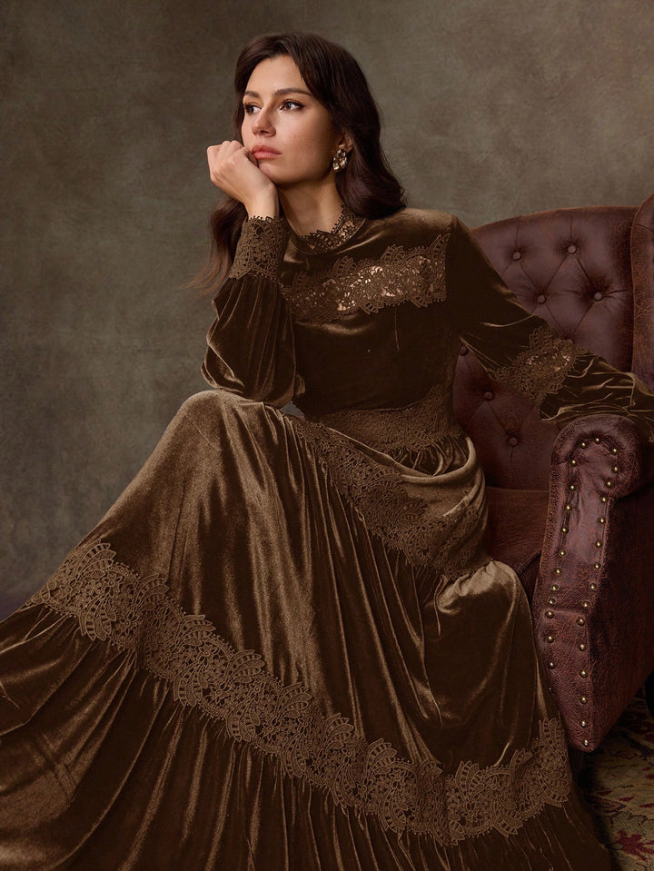 Rochie maxi SHEIN, maro