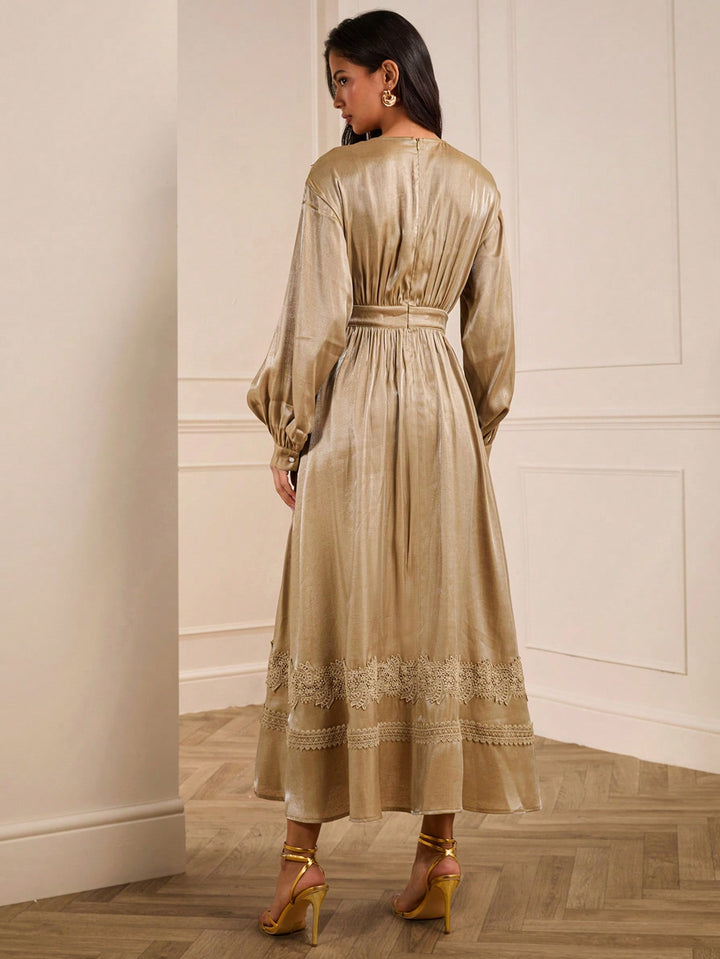 SHEIN maxi ruha, khaki