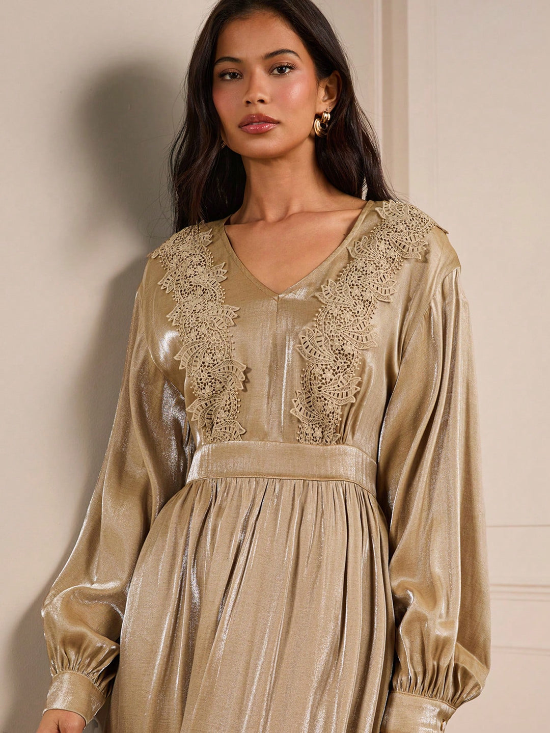 SHEIN maxi ruha, khaki