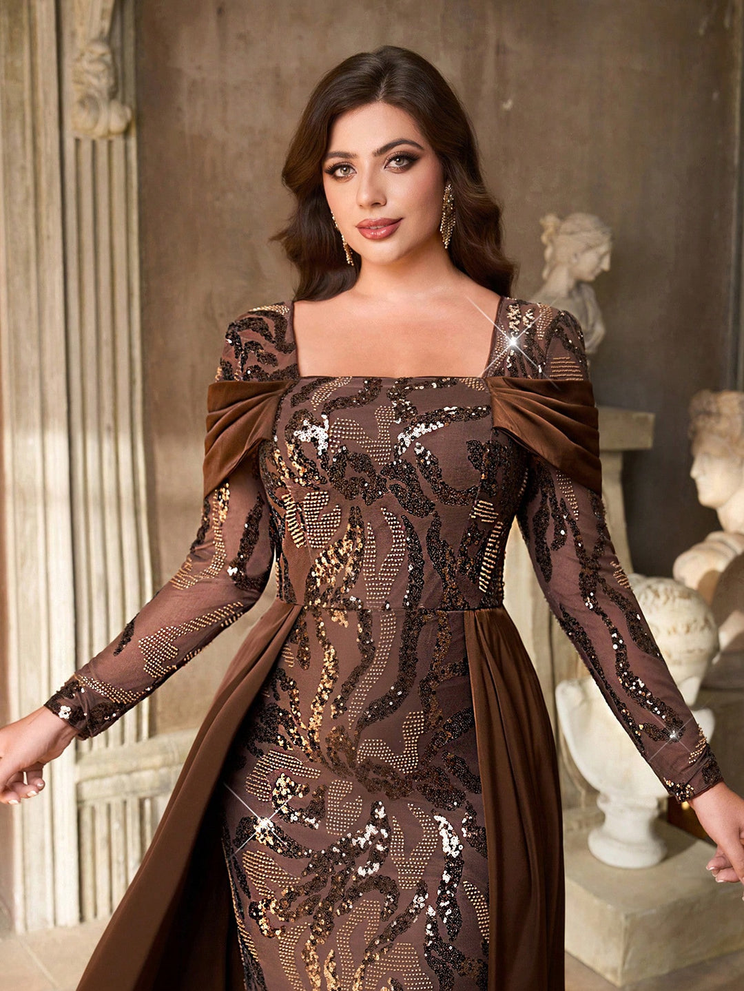 Rochie SHEIN, maro