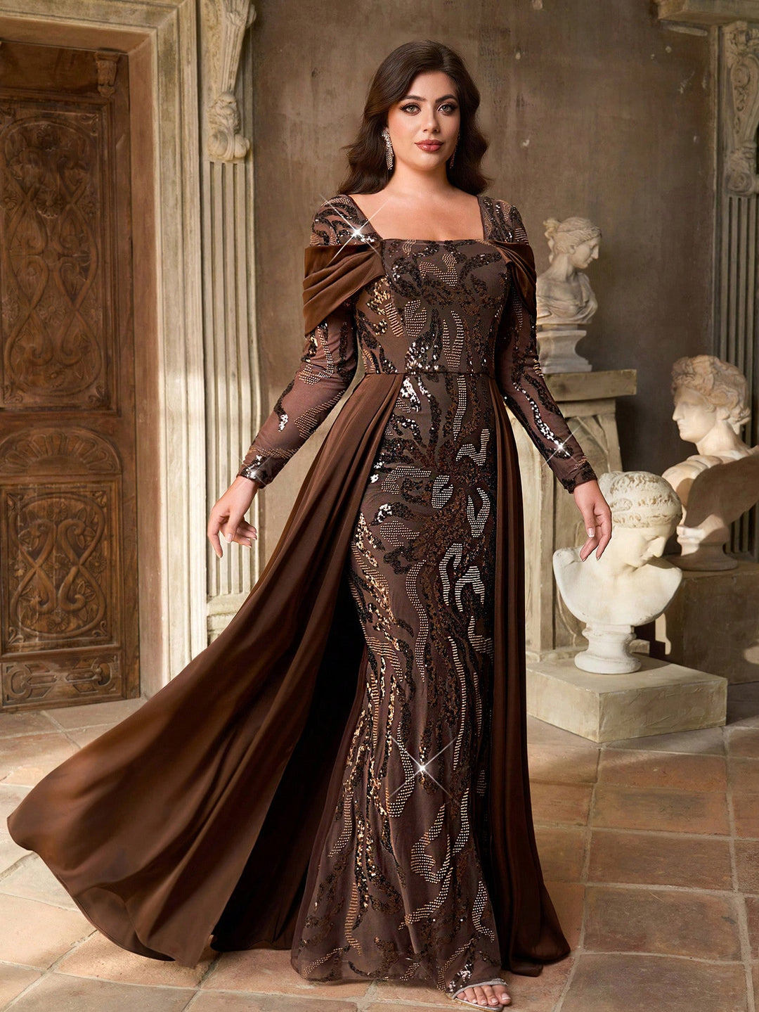 Rochie SHEIN, maro