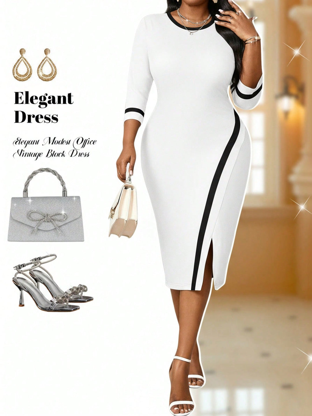 Rochie SHEIN, alb