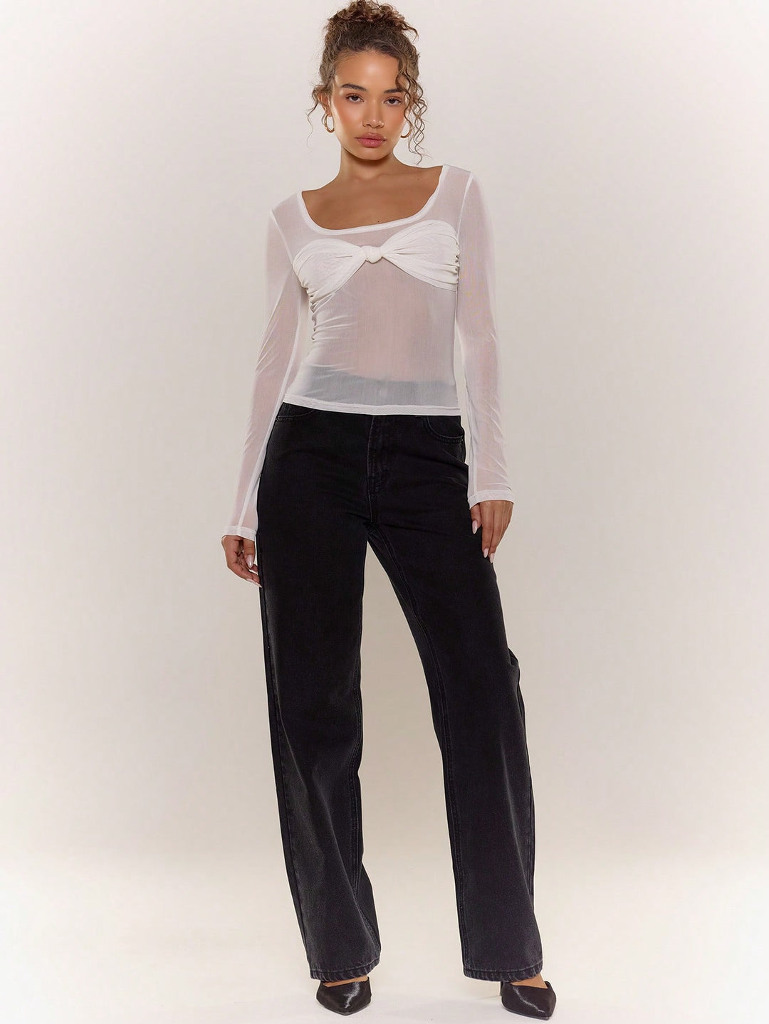 Top SHEIN, alb