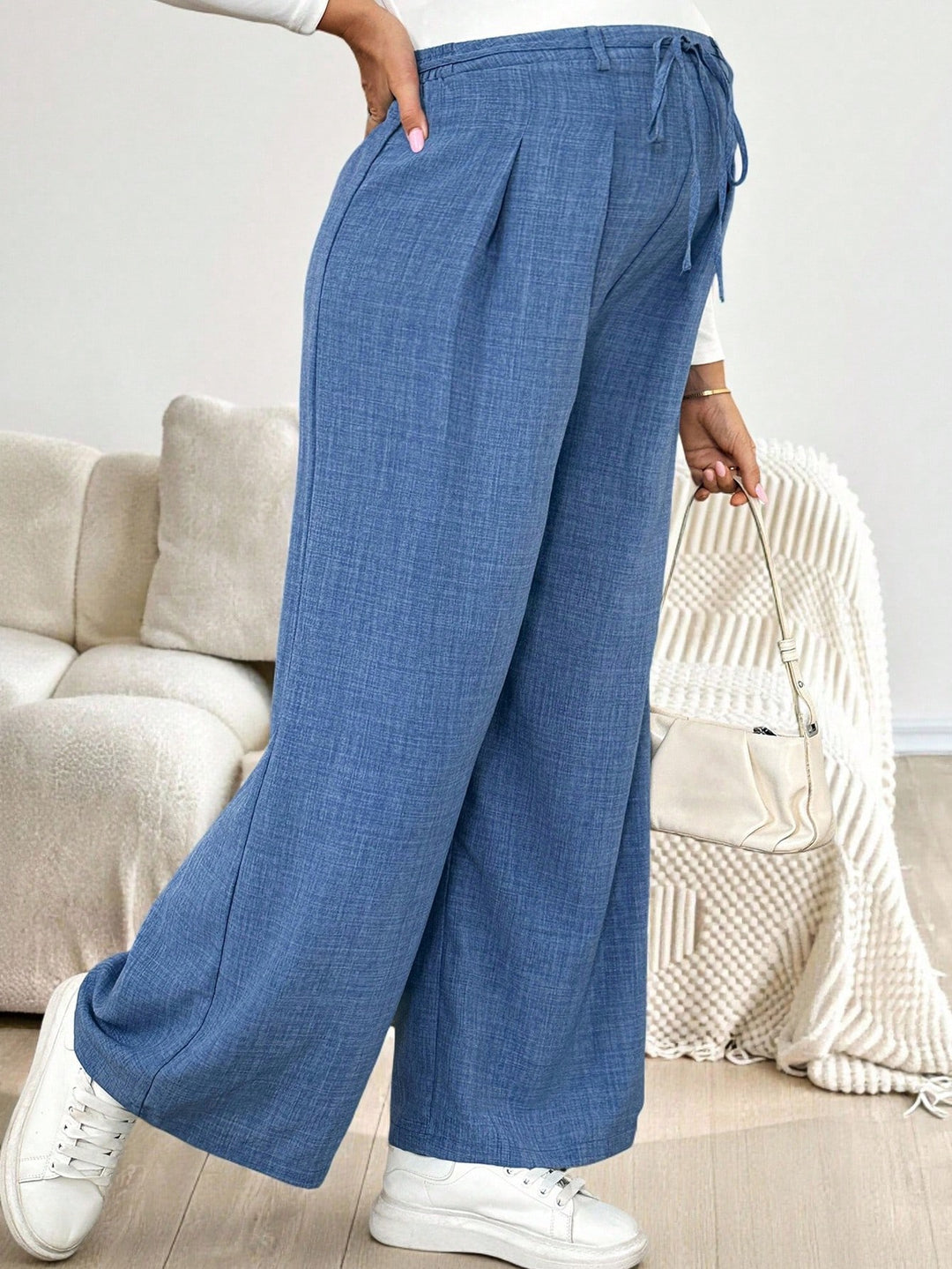 Pantaloni SHEIN, albastru