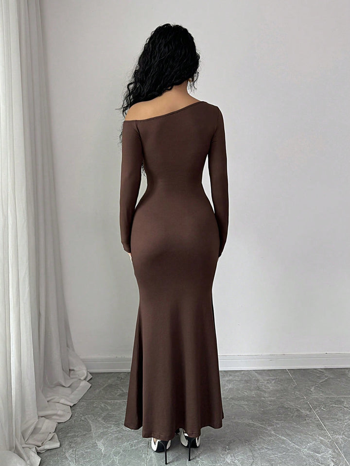 Rochie maxi SHEIN, maro