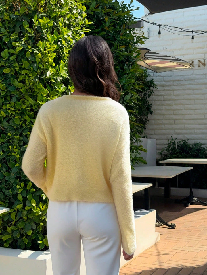 Cardigan SHEIN, galben