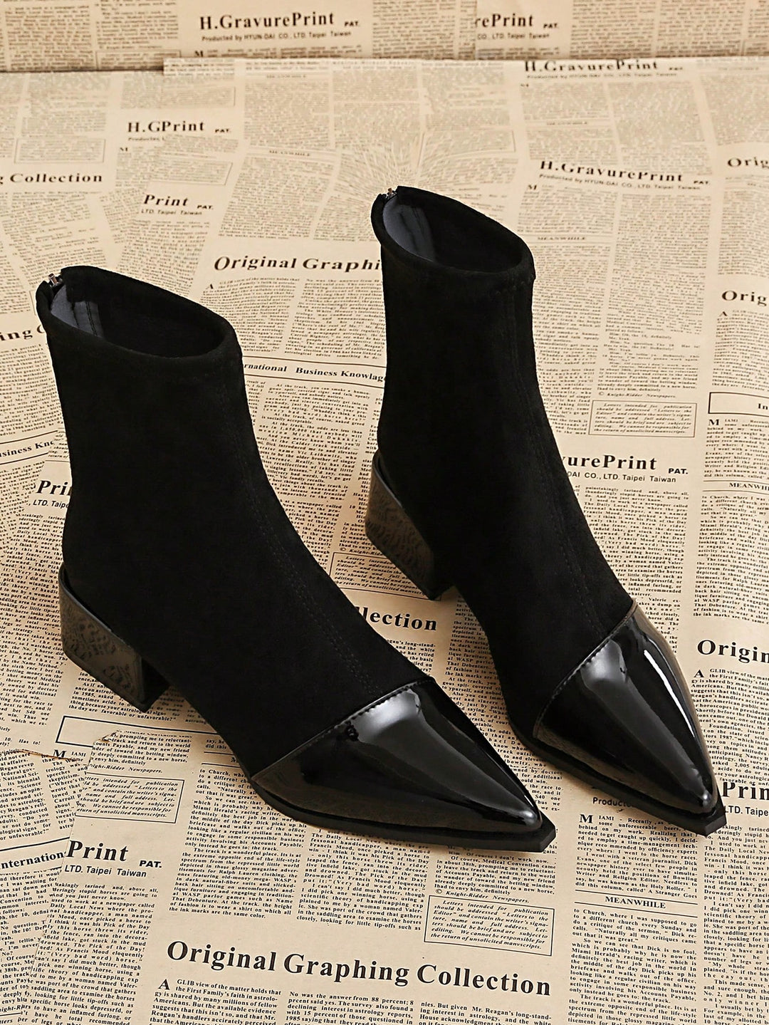 Botine SHEIN, negru