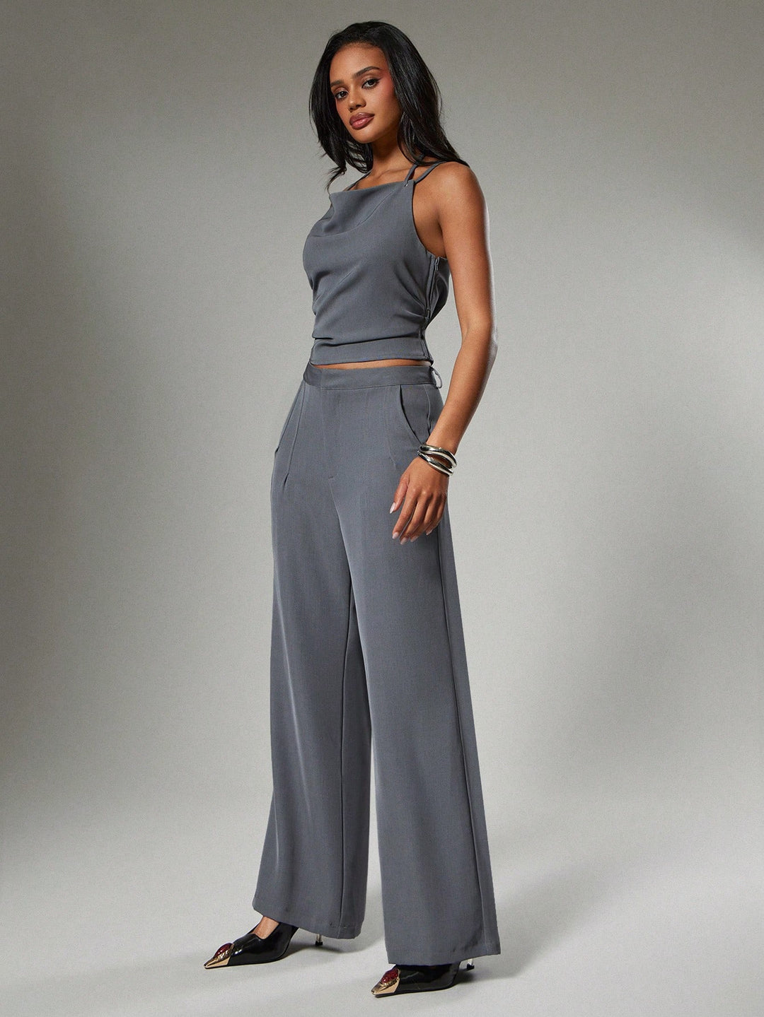 Pantaloni SHEIN, gri