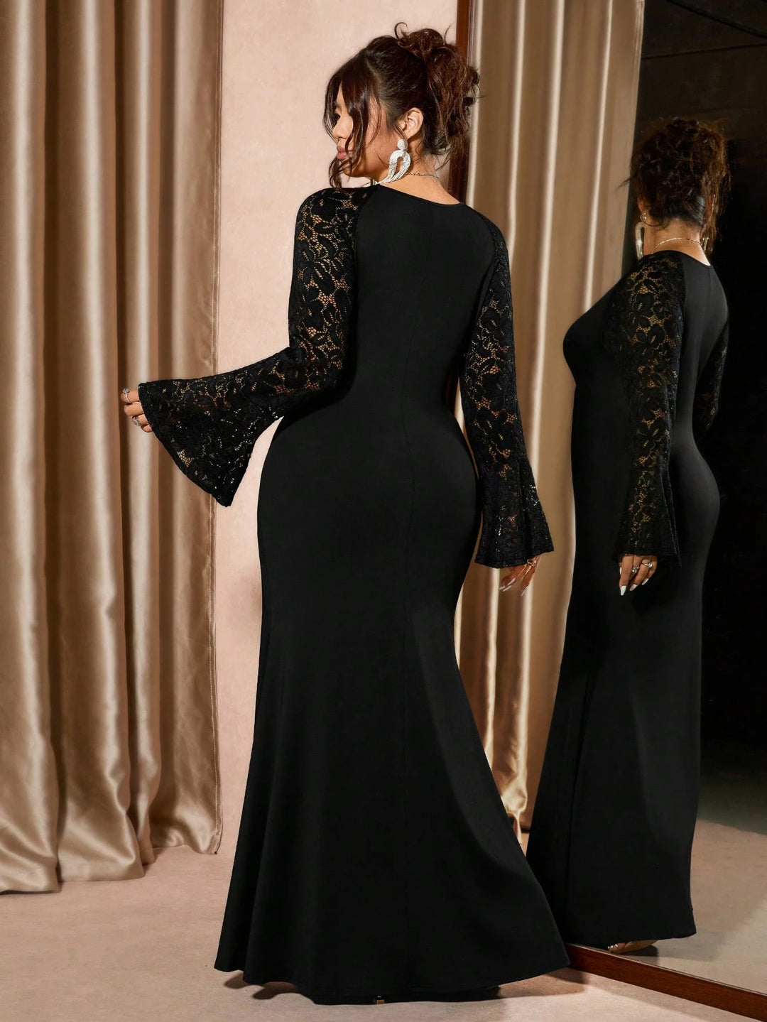 Rochie maxi SHEIN, negru
