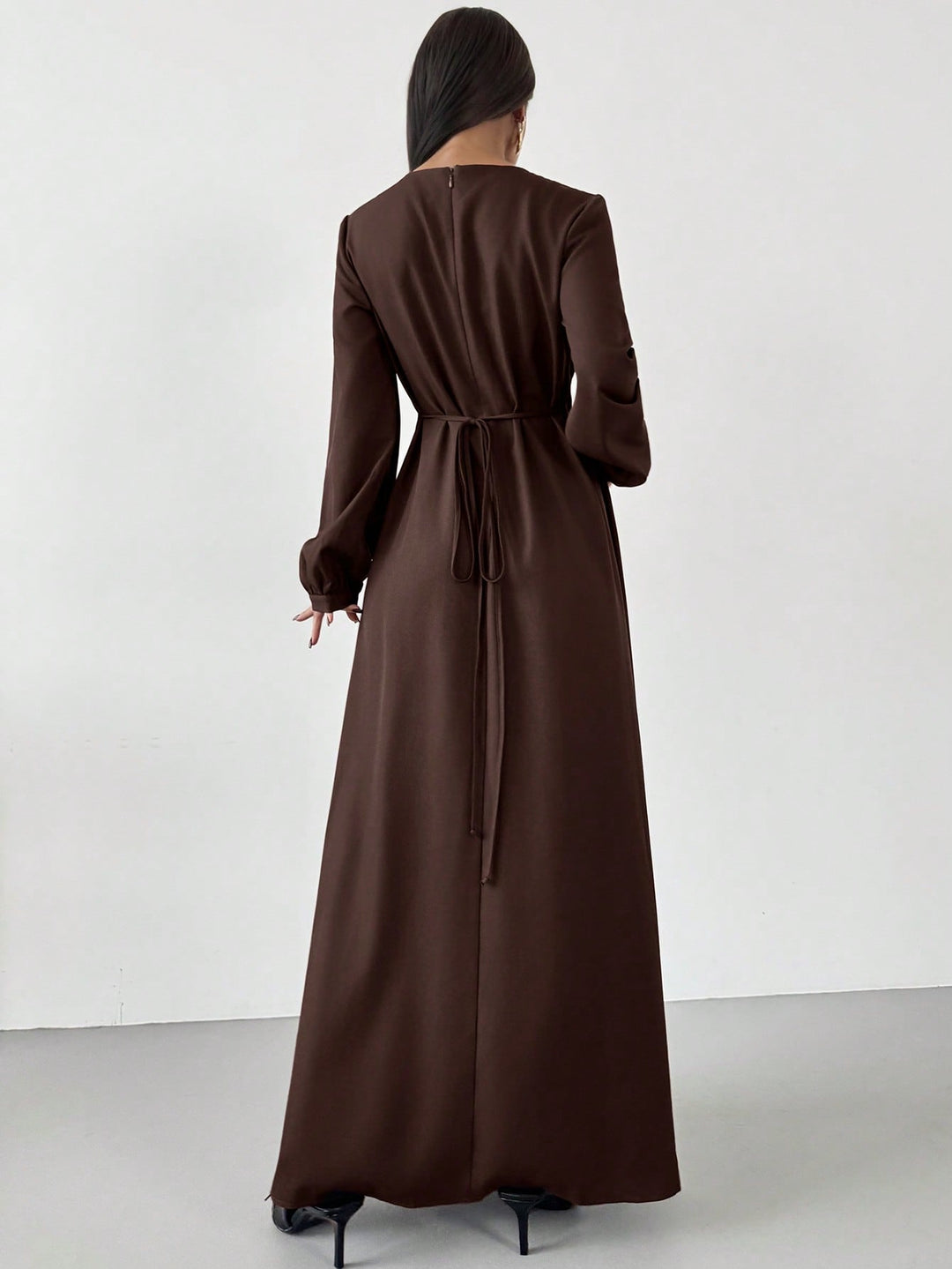 Rochie maxi SHEIN, maro