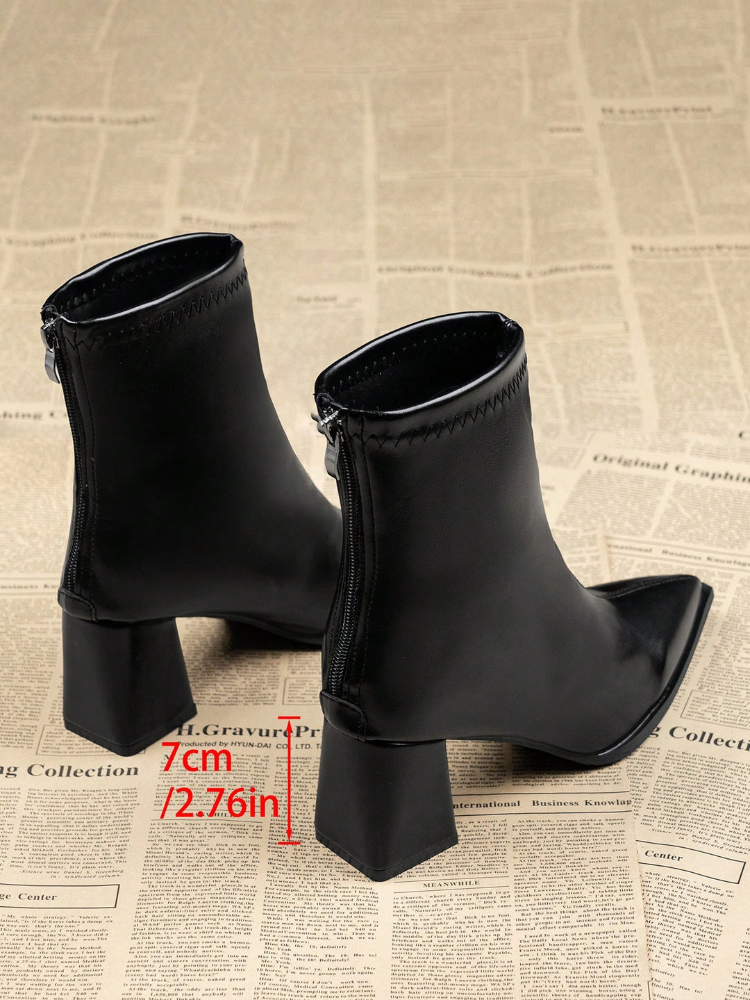 Botine SHEIN, negru