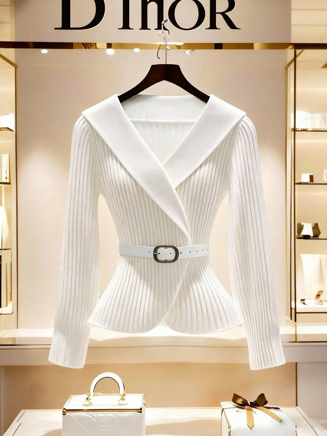 Cardigan SHEIN, alb