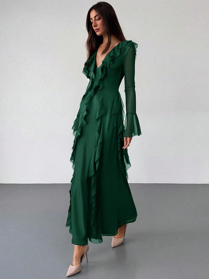 Rochie maxi SHEIN, verde