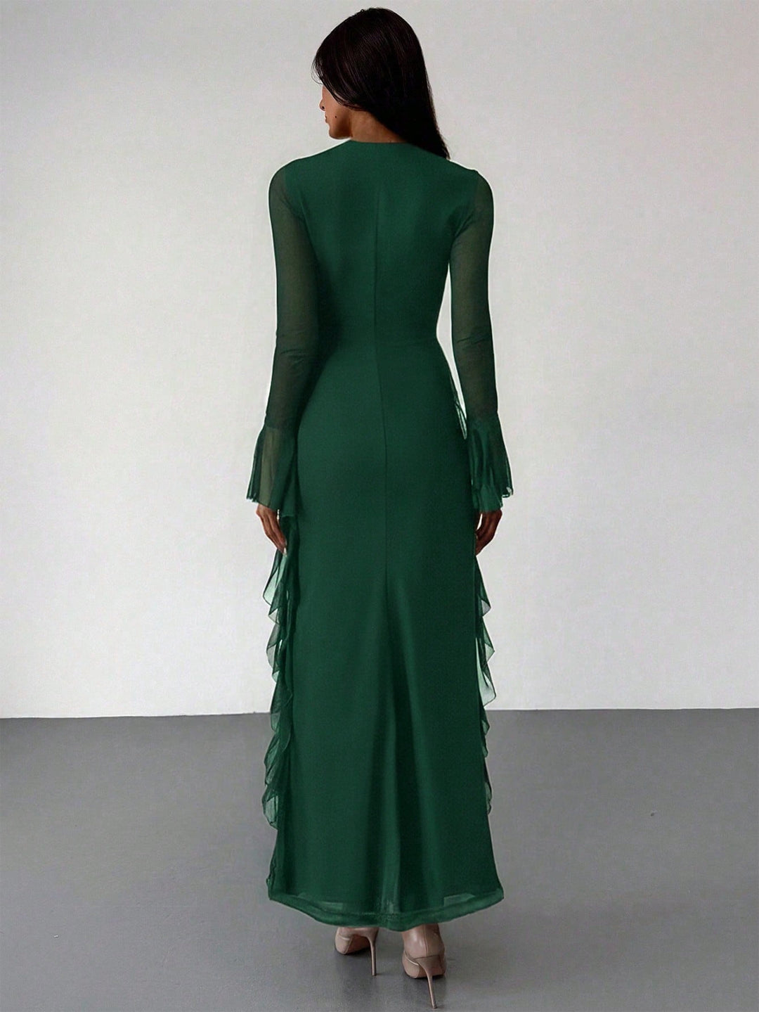 Rochie maxi SHEIN, verde