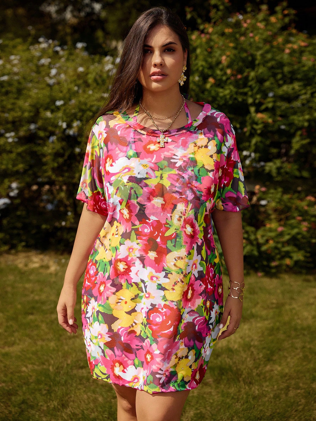 Costum de baie SHEIN, mix culori