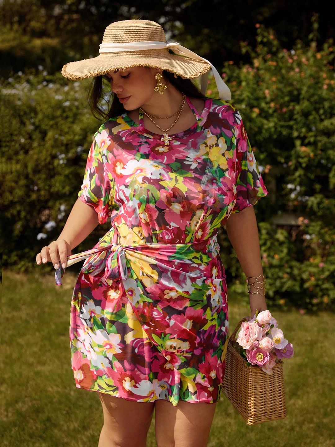 Costum de baie SHEIN, mix culori