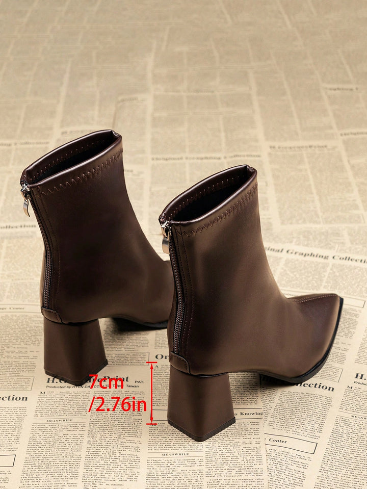 Botine SHEIN, maro