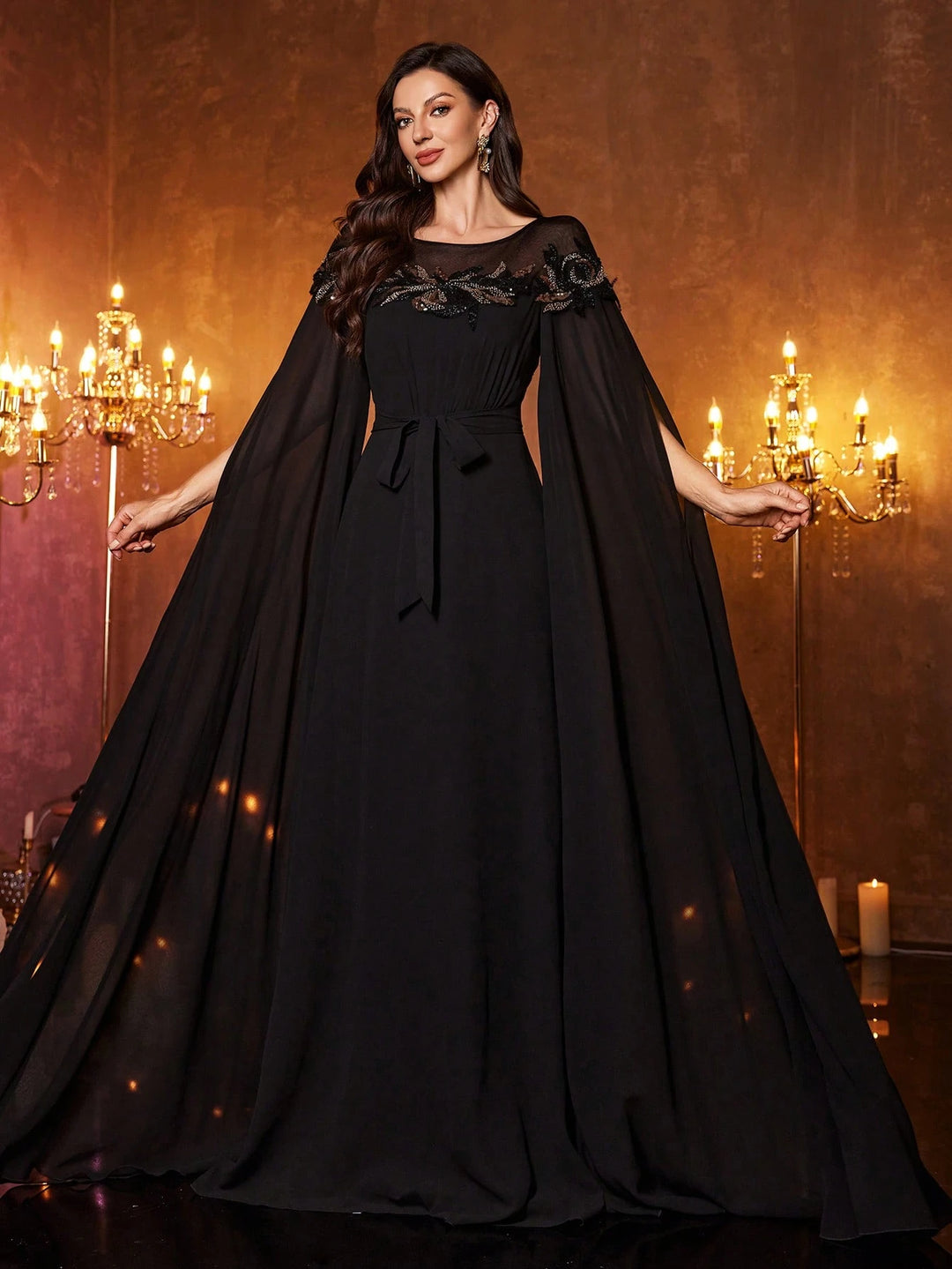 Rochie de ocazie SHEIN, negru
