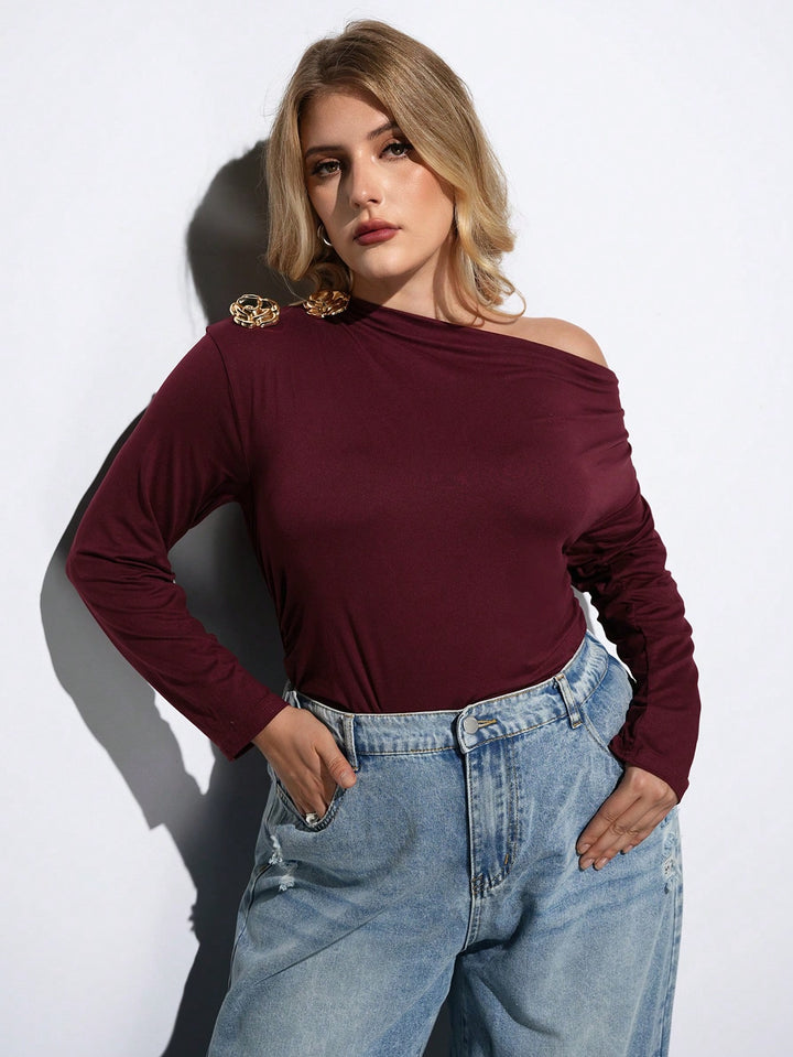 Body SHEIN, vișiniu