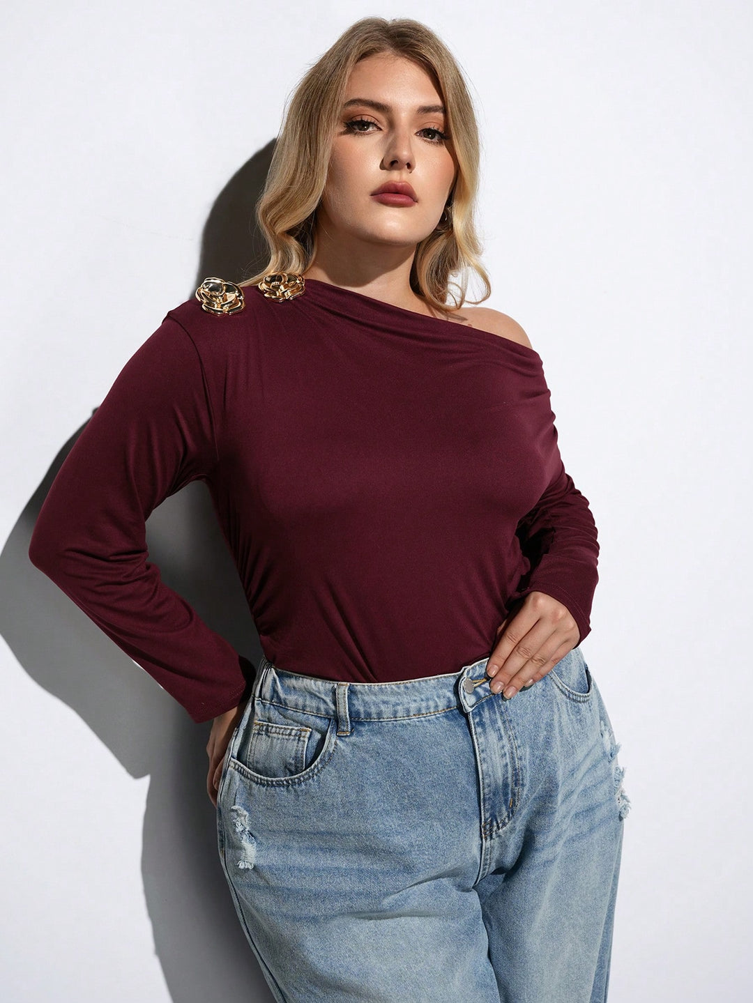 Body SHEIN, vișiniu