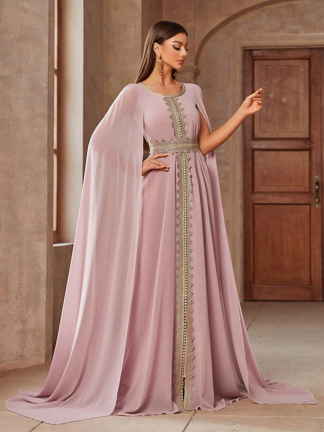 Rochie maxi SHEIN, roz