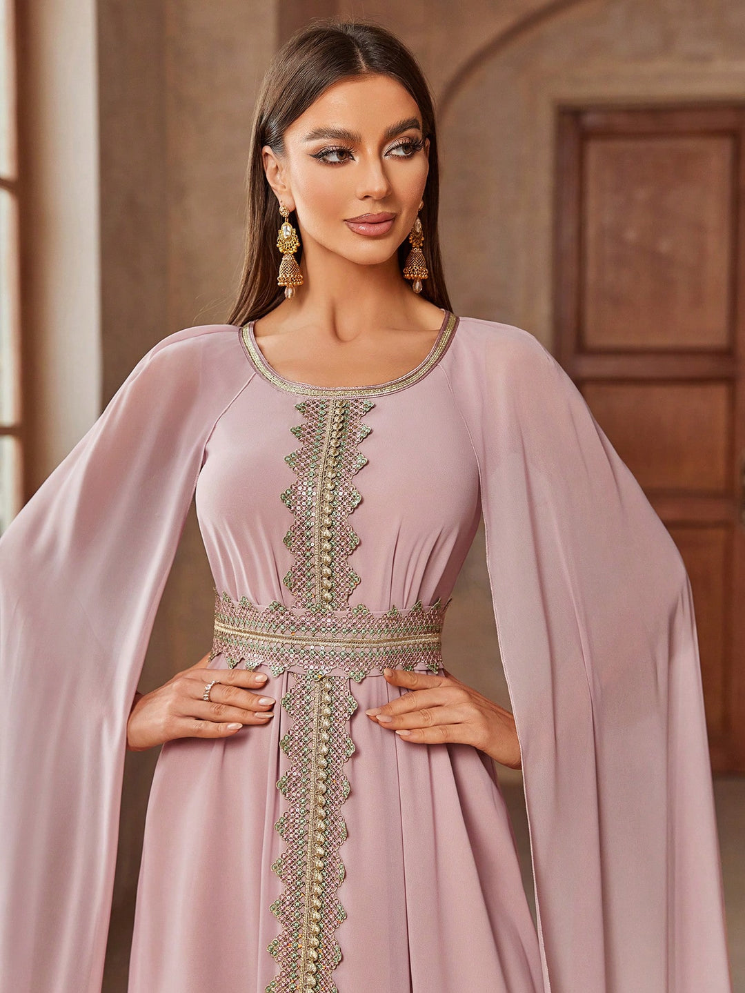 Rochie maxi SHEIN, roz