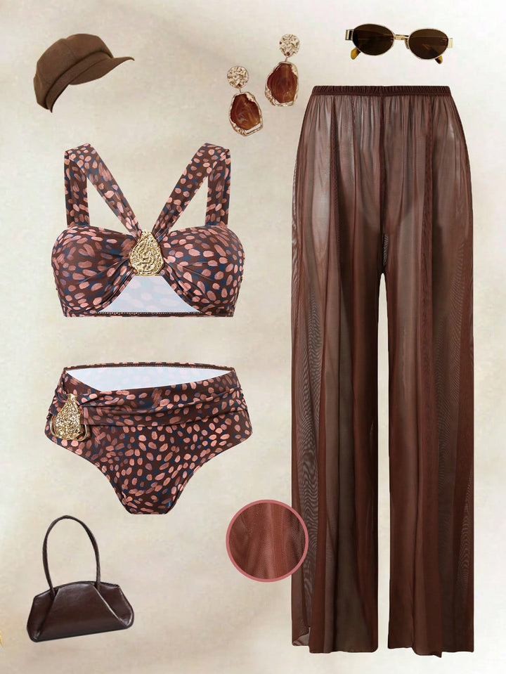 Set bikini de baie SHEIN, mix culori