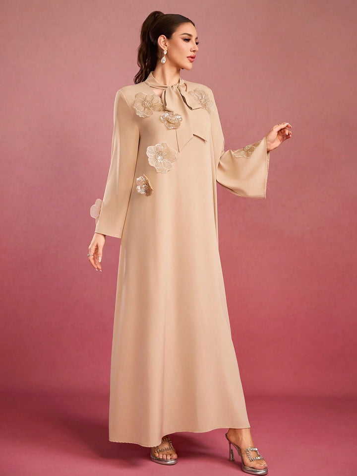 Rochie maxi SHEIN, bej