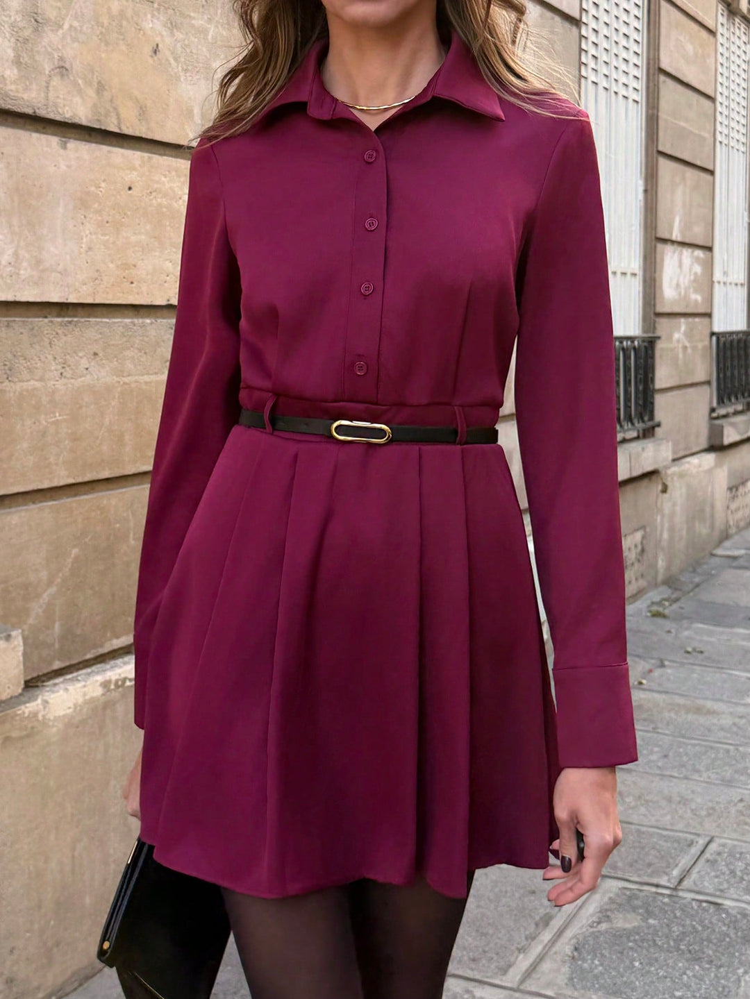 Rochie scurtă SHEIN, vișiniu