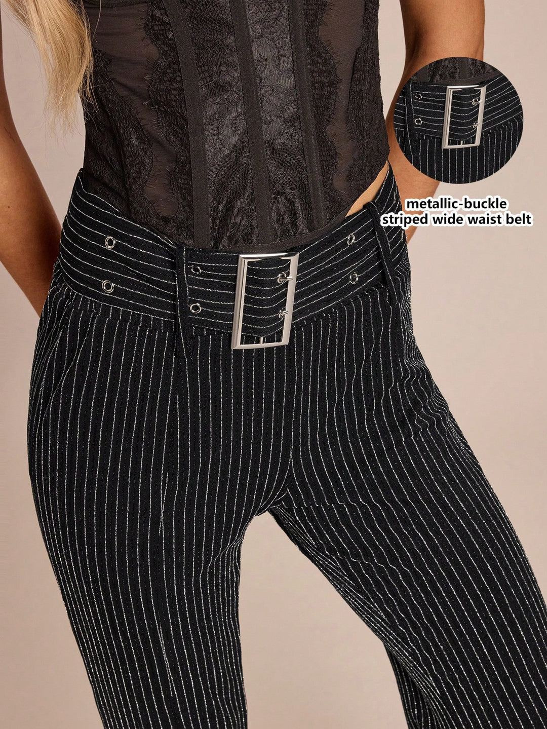 Pantaloni SHEIN, negru