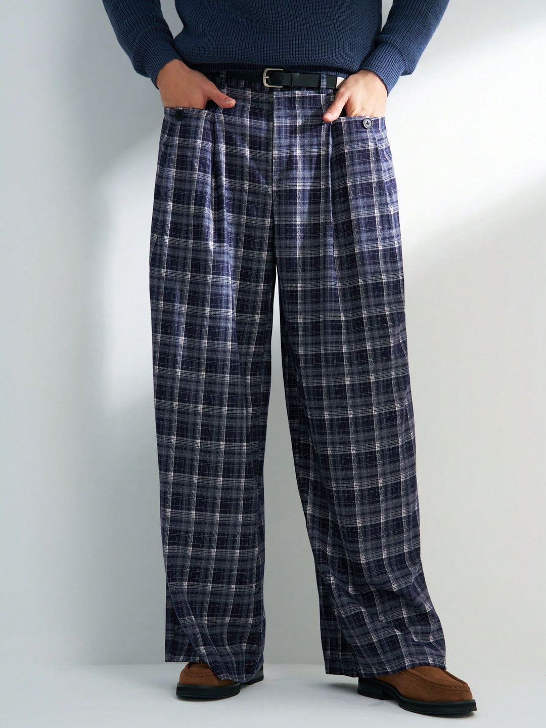 Pantalon SHEIN, albastru