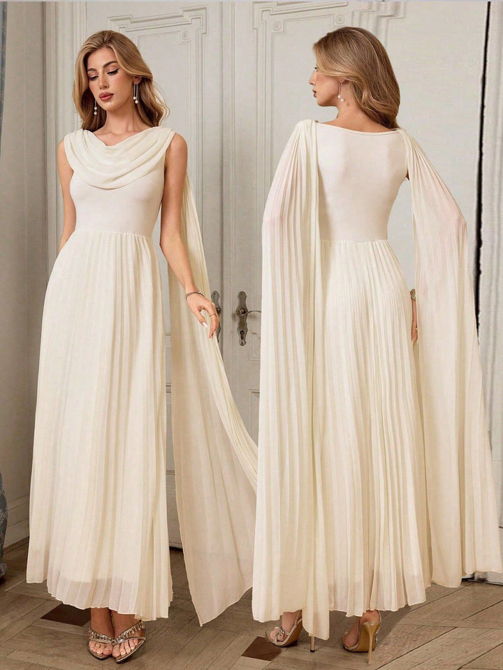 Rochie maxi SHEIN, crem