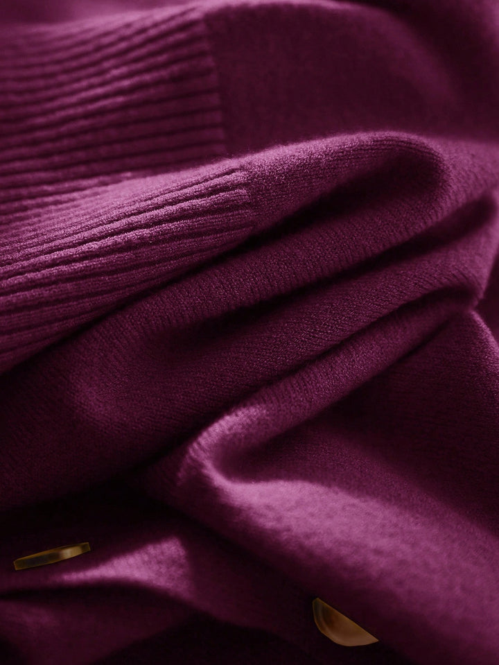 Cardigan SHEIN, vișiniu