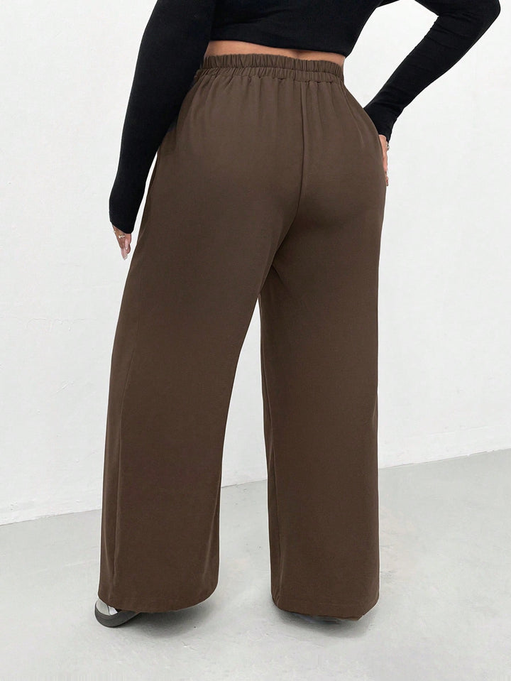 Pantaloni SHEIN, maro