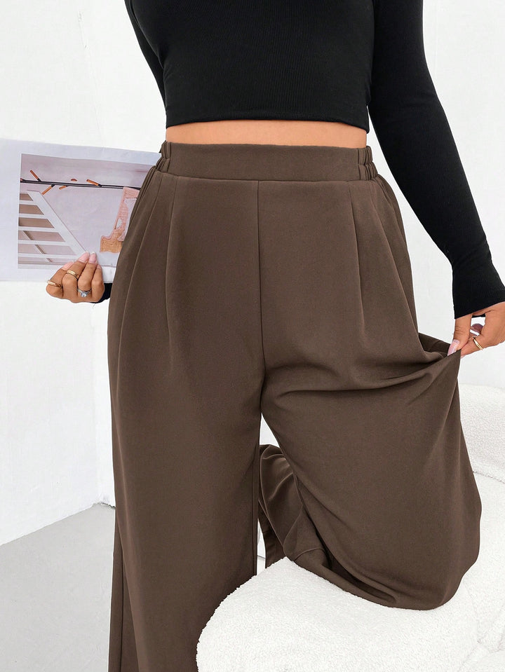 Pantaloni SHEIN, maro
