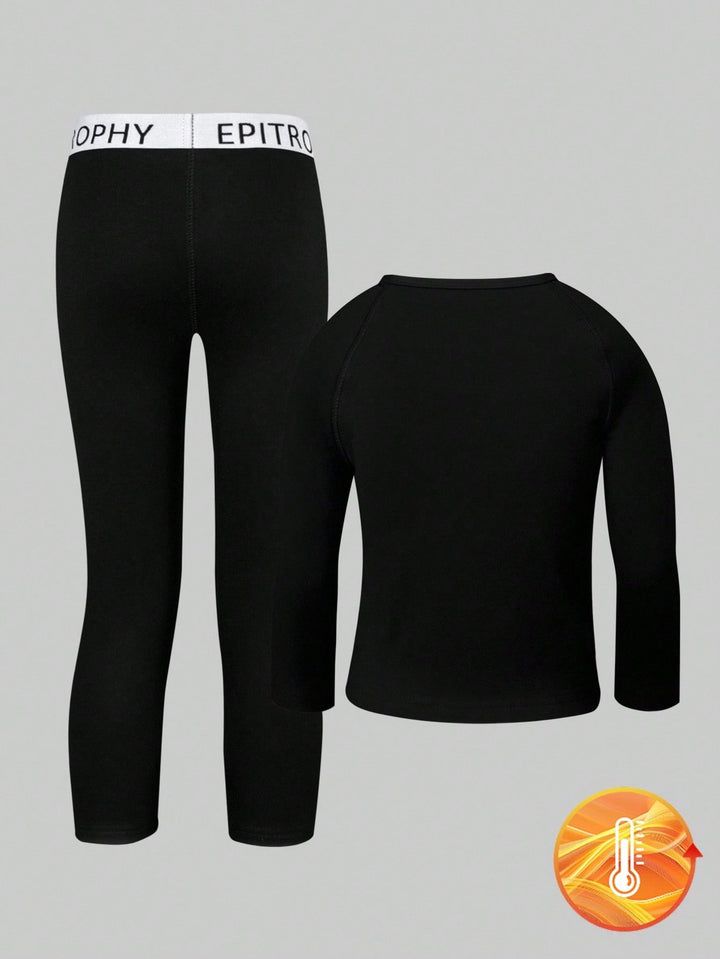 Compleu pijamale SHEIN, negru