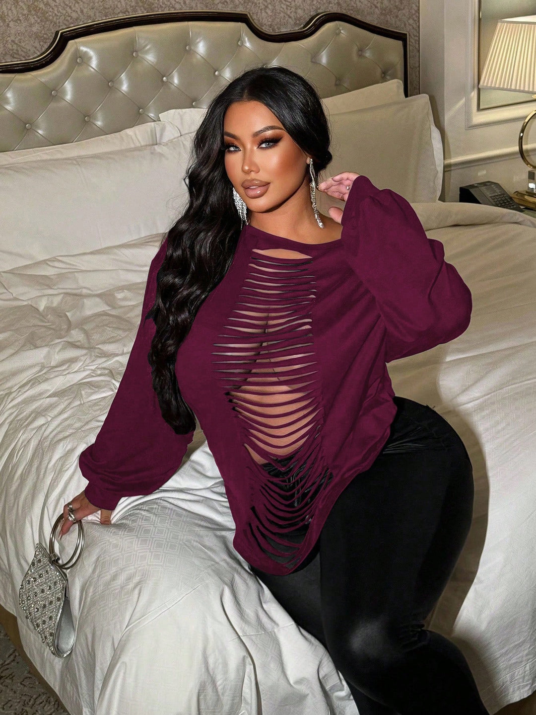 SHEIN blúz, lila