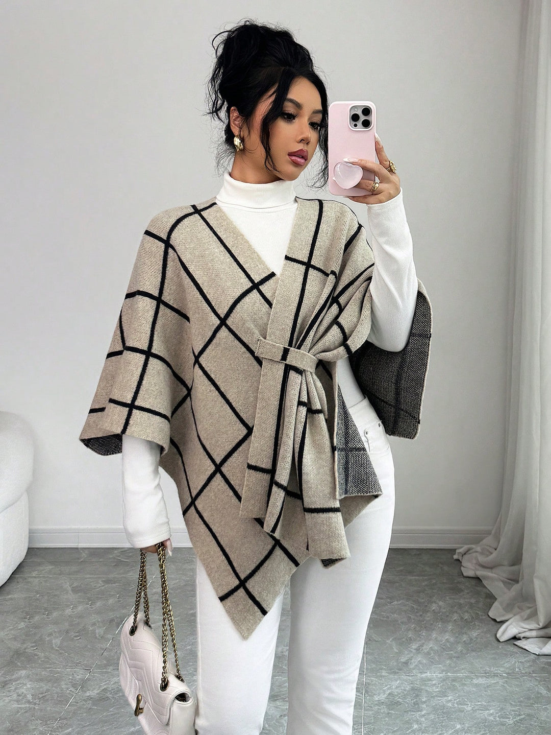 Cardigan SHEIN, kaki
