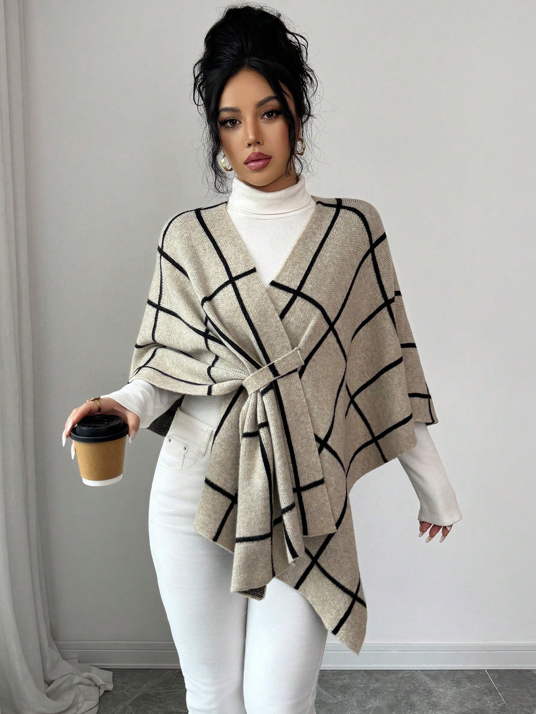 Cardigan SHEIN, kaki