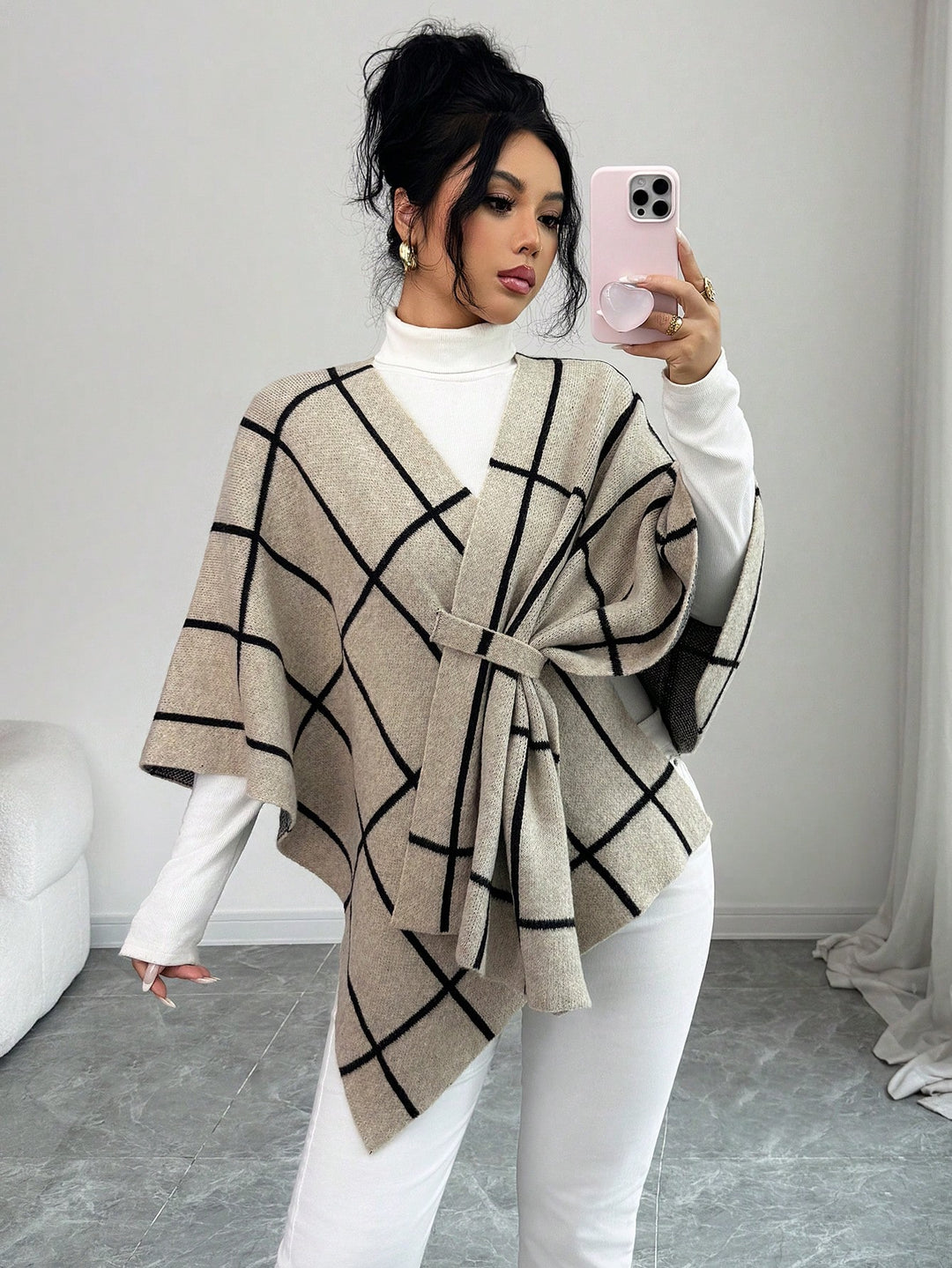 Cardigan SHEIN, kaki