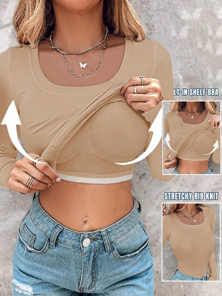 Tricou SHEIN, kaki